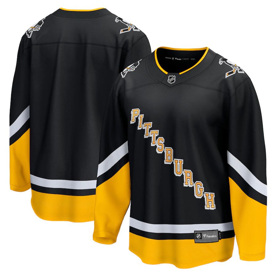 Men Pittsburgh Penguins Fanatics Branded Black Alternate Premier Breakaway NHL Jersey